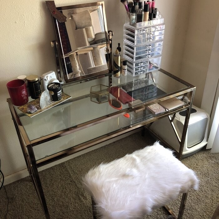 Eisen 42'' Wide Vanity Set with Stool and Mirror