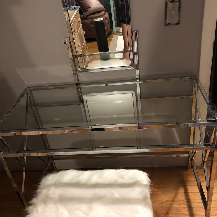 Eisen 42'' Wide Vanity Set with Stool and Mirror