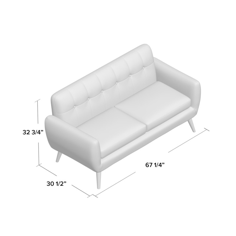 Erinn 67.25'' Flared Arm Loveseat