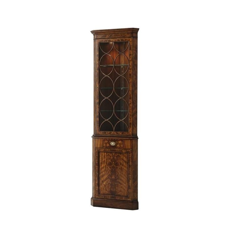 Essential 24.25'' Wide Solid Wood China Cabinet with Lighting
