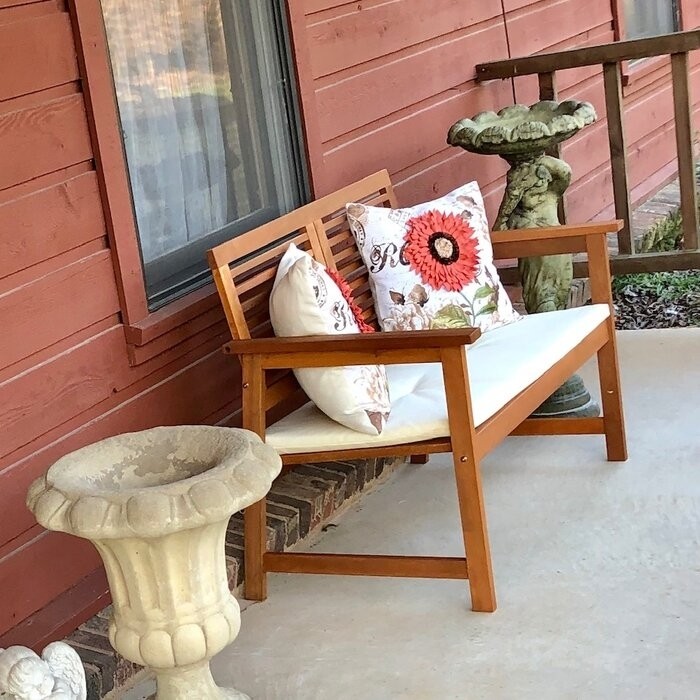Estherville Meranti Wooden Garden Bench