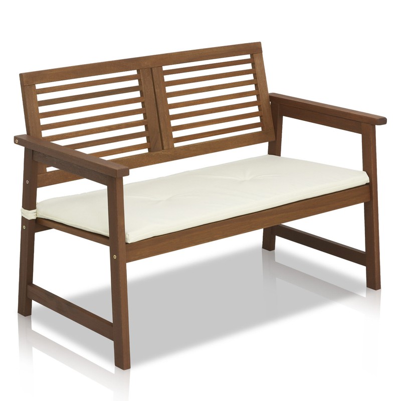 Estherville Meranti Wooden Garden Bench