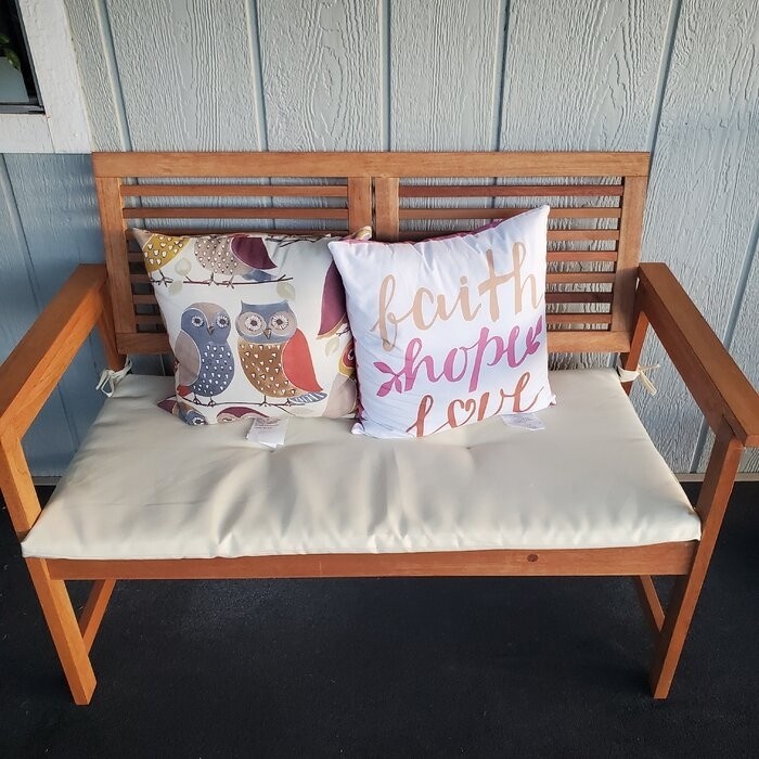 Estherville Meranti Wooden Garden Bench