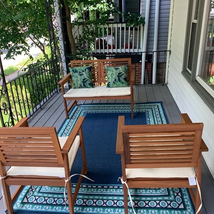 Estherville Meranti Wooden Garden Bench