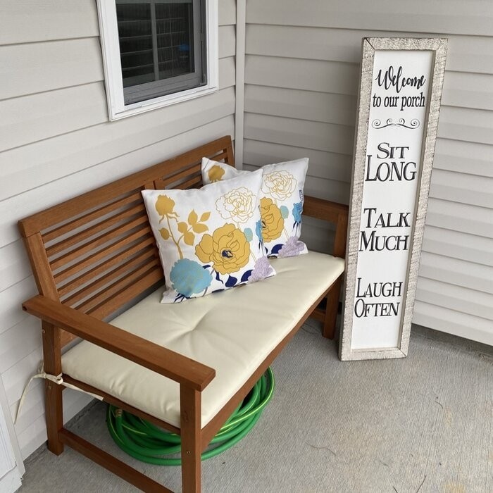 Estherville Meranti Wooden Garden Bench