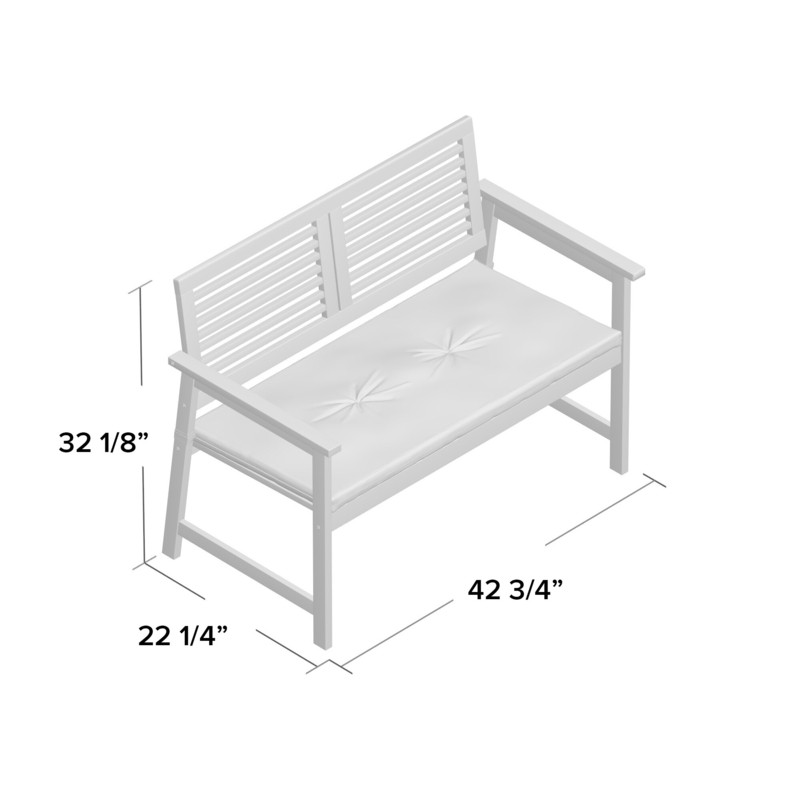 Estherville Meranti Wooden Garden Bench