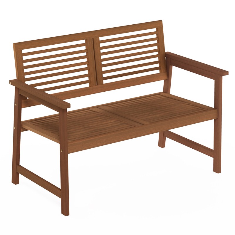 Estherville Meranti Wooden Garden Bench