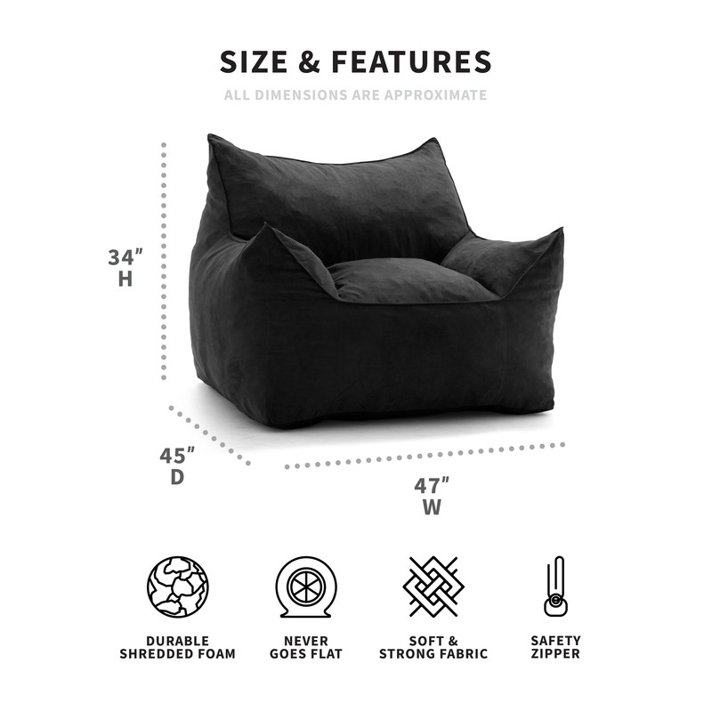 Extra Large 100% Polyester Bean Bag Sofa