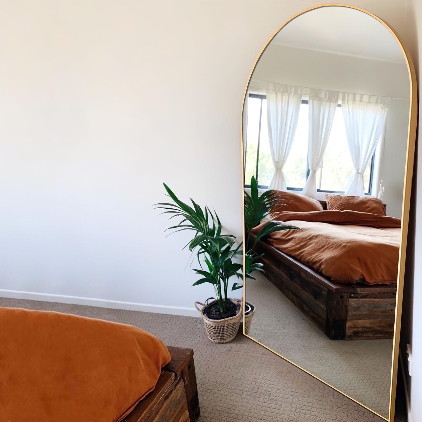 Extra Large Arched Wall Mirror