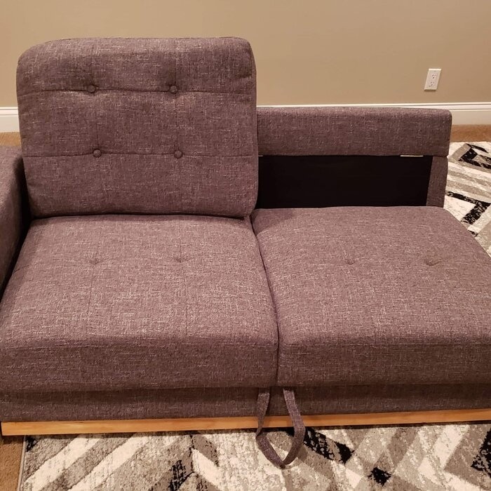 Fairbank 91'' Square Arm Sofa Bed