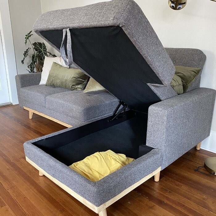 Fairbank 91'' Square Arm Sofa Bed