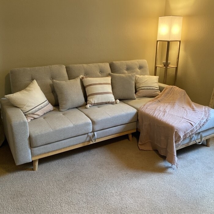 Fairbank 91'' Square Arm Sofa Bed