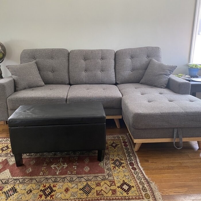 Fairbank 91'' Square Arm Sofa Bed