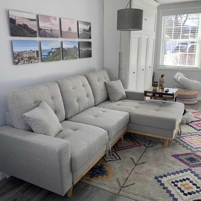 Fairbank 91'' Square Arm Sofa Bed