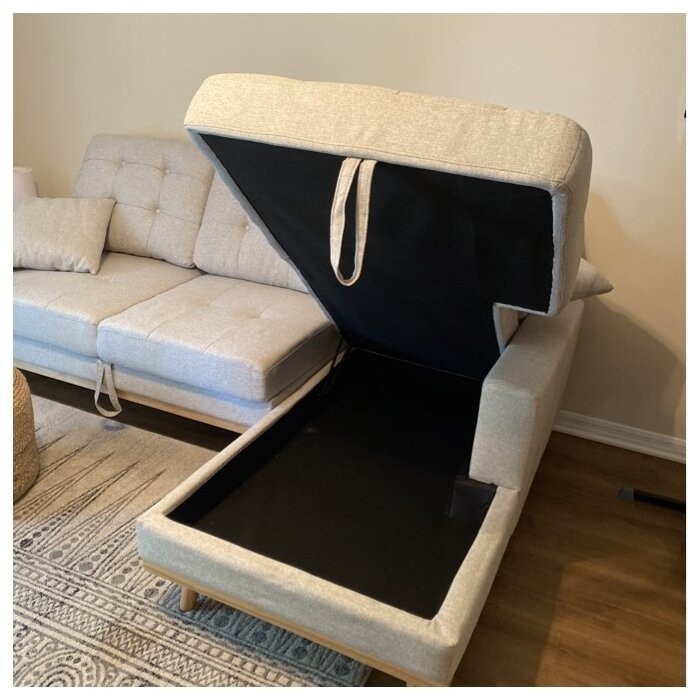 Fairbank 91'' Square Arm Sofa Bed