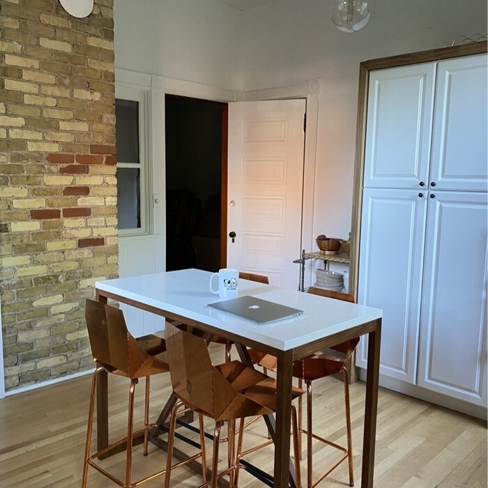 Feltonville Counter Height 24'' Trestle Dining Table