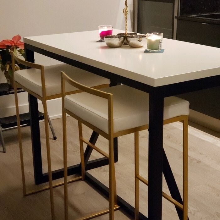 Feltonville Counter Height 24'' Trestle Dining Table