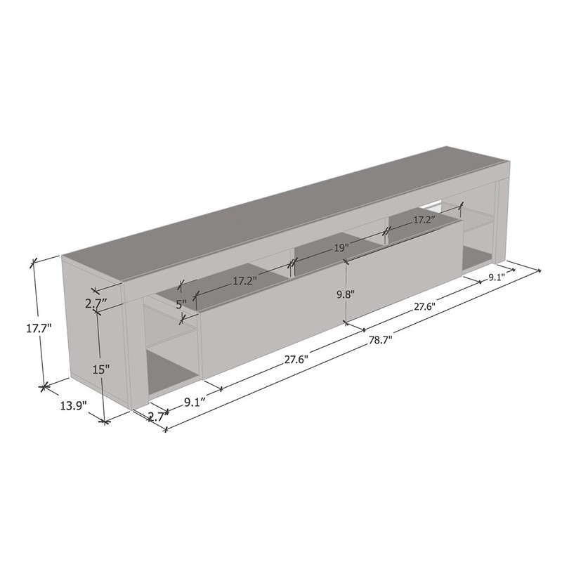 Floating Milano TV Stand for TVs up to 90"