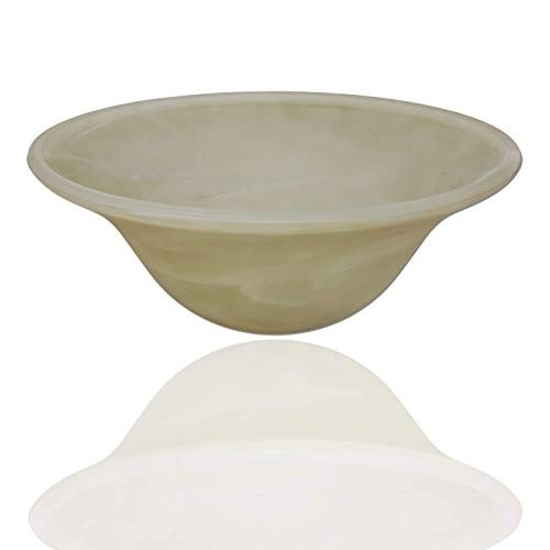 Floor Lamp Amber Alabaster Glass Bowl Shade - Floor Lamp Glass Shade New Packaging for Safe Shipping