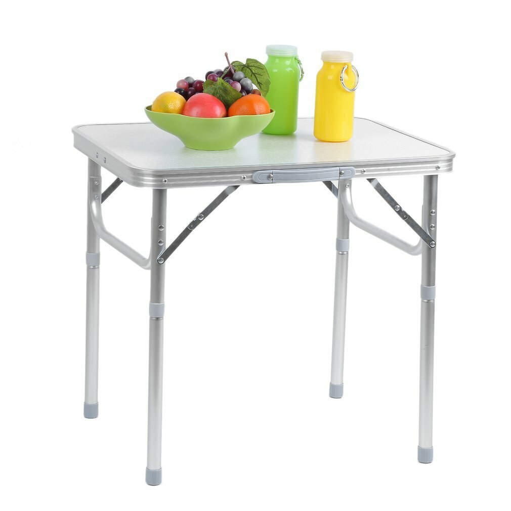 Foldable White Metal Table
