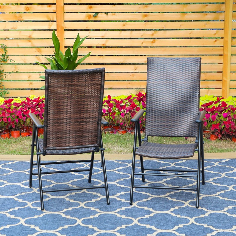Folding Stacking Patio Dining Armchair