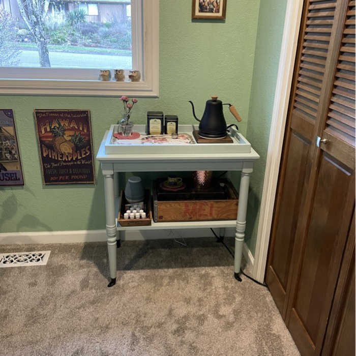 Folk 30'' Wide Bar Cart with Removable Serving Tray