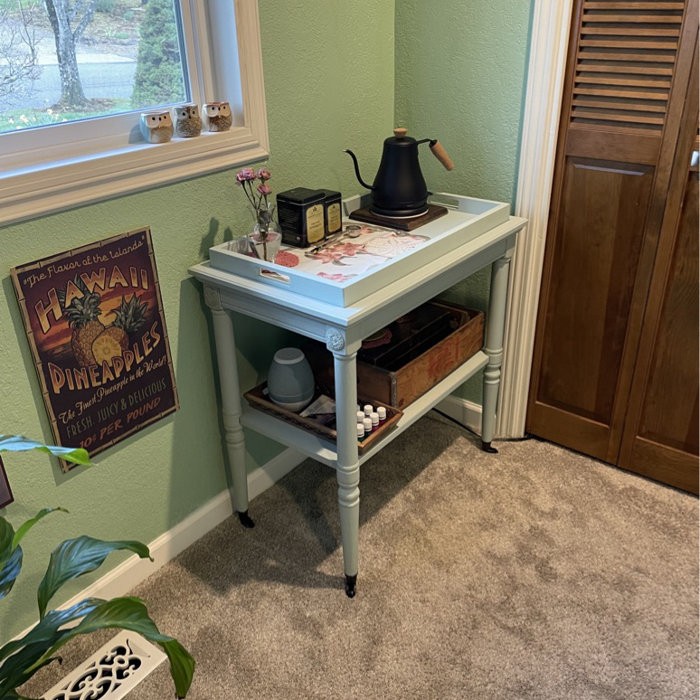 Folk 30'' Wide Bar Cart with Removable Serving Tray