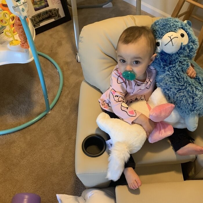 Forman Kids Recliner and Ottoman with Cup Holder