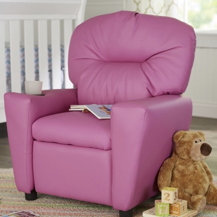 Forman Kids Recliner and Ottoman with Cup Holder
