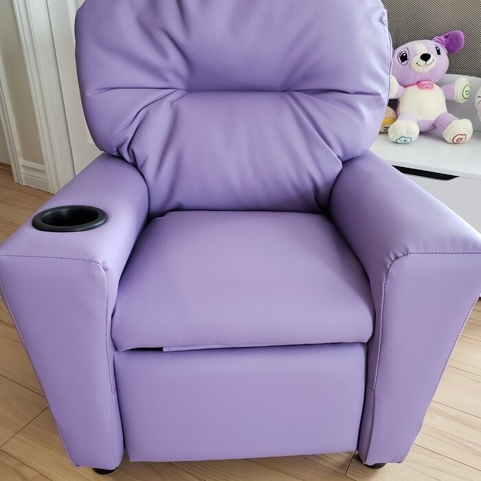 Forman Kids Recliner and Ottoman with Cup Holder