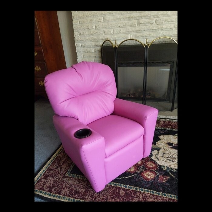 Forman Kids Recliner and Ottoman with Cup Holder