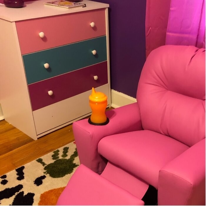Forman Kids Recliner and Ottoman with Cup Holder