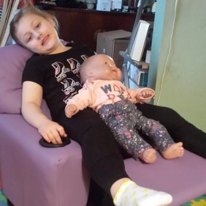 Forman Kids Recliner and Ottoman with Cup Holder