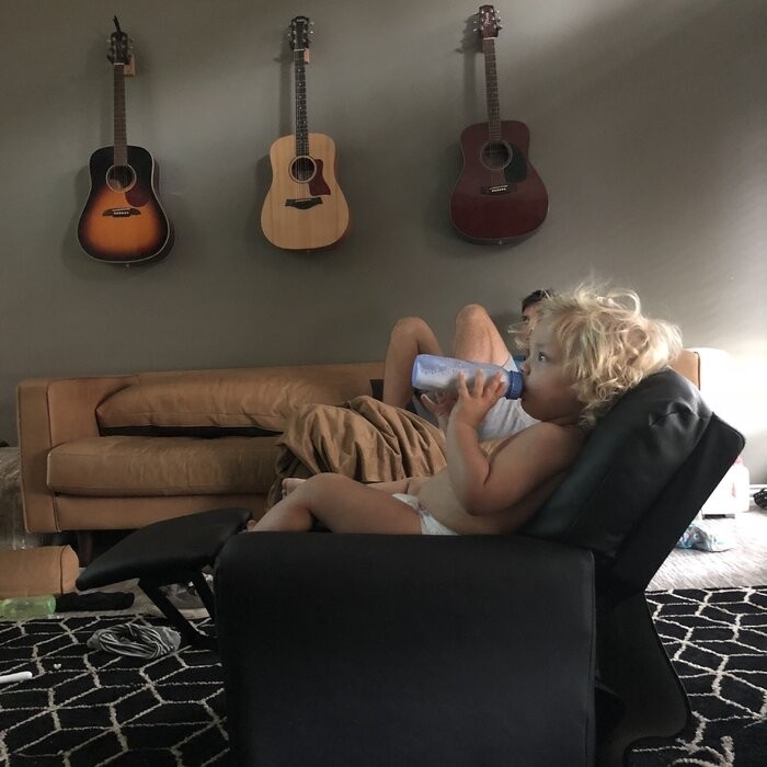 Forman Kids Recliner and Ottoman with Cup Holder