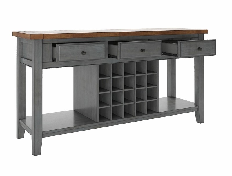 Fortville 62'' Wide 3 Drawer Buffet Table