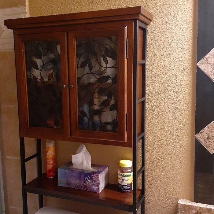 Foxborough 25.5'' W x 67.5'' H x 8'' D Solid Wood Over-The-Toilet Storage