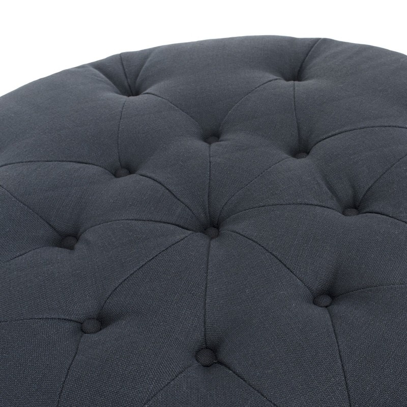 Frasier 43.5'' Wide Tufted Round Cocktail Ottoman