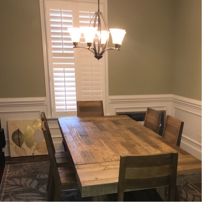 Frederickson Extendable Pine Solid Wood Dining Table