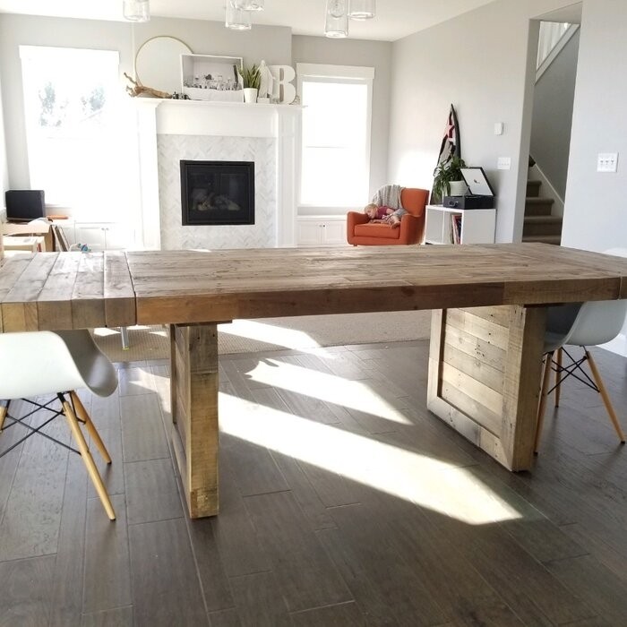 Frederickson Extendable Pine Solid Wood Dining Table