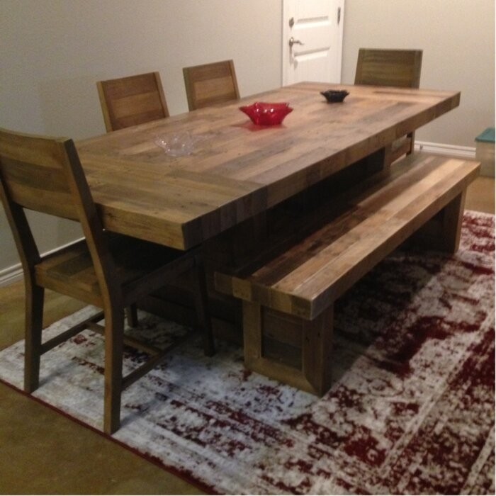 Frederickson Extendable Pine Solid Wood Dining Table