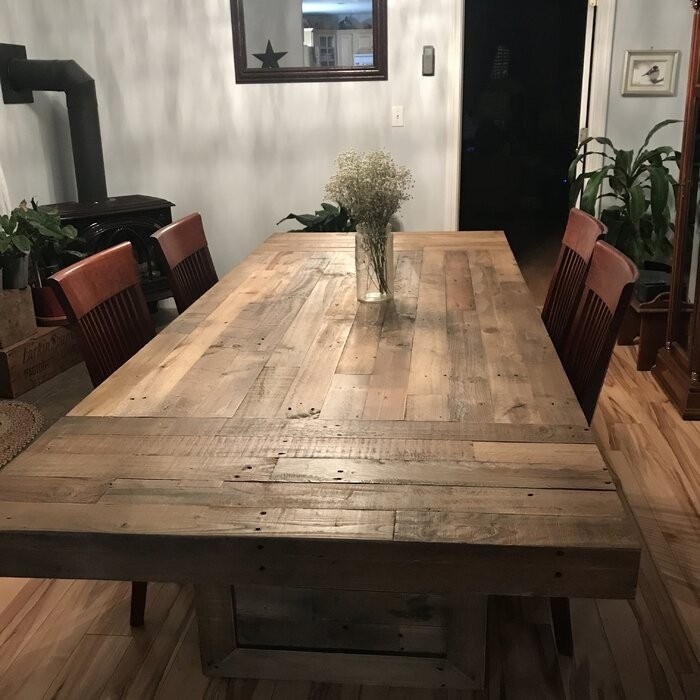 Frederickson Extendable Pine Solid Wood Dining Table
