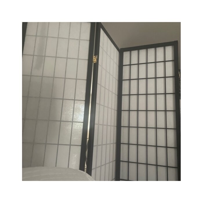Freese 69'' W x 70.25'' H 4 - Panel Solid Wood Folding Room Divider