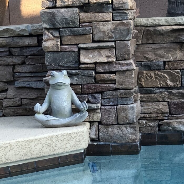 Frog Sitting in Lotus Posture Statue