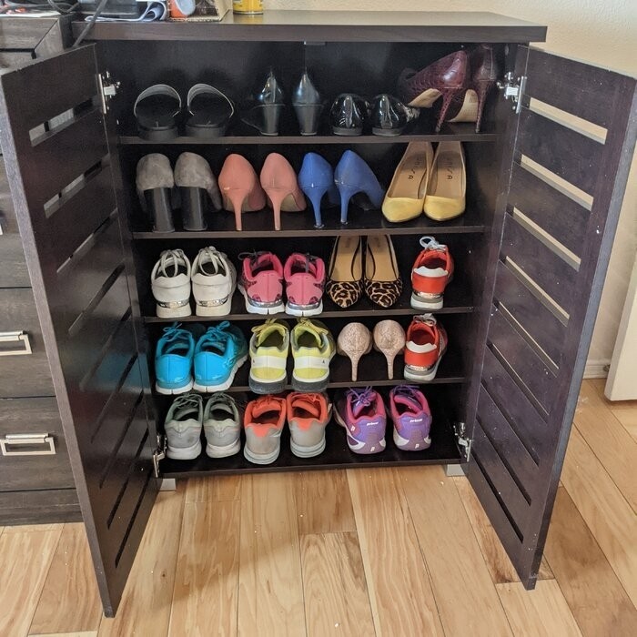 Gavin 15 Pair Shoe Storage Cabinet