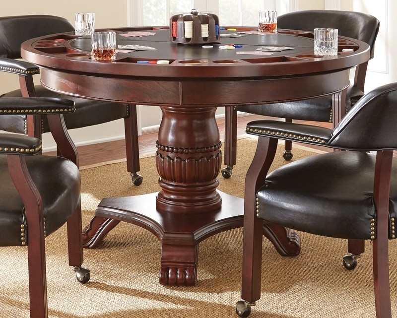 Gershom 48" 4 - Player Poker Table with Chairs