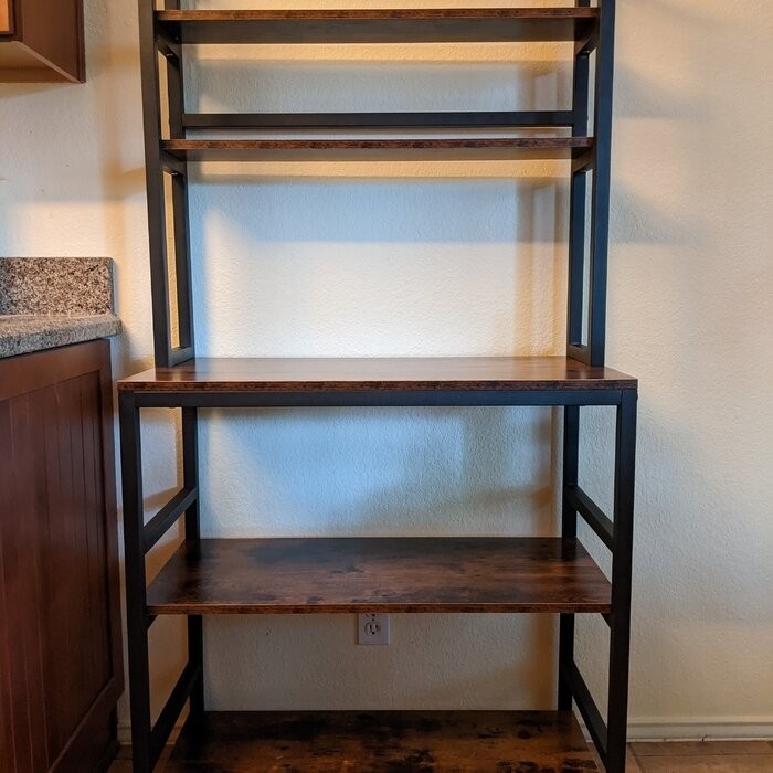 Geyer 31.5'' Iron Standard Baker's Rack with Microwave Compatibility
