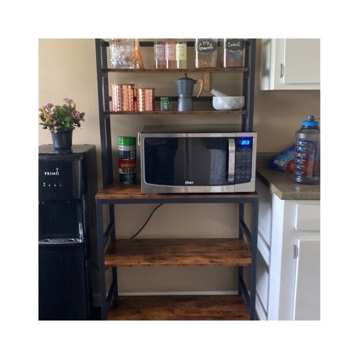 Geyer 31.5'' Iron Standard Baker's Rack with Microwave Compatibility