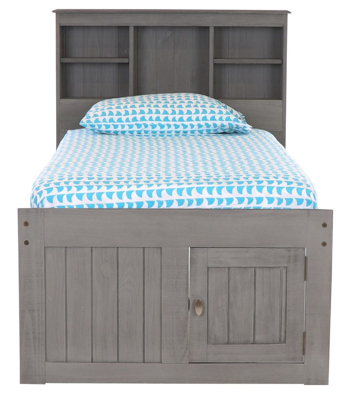 Giancola Twin 6 Drawer Solid Wood Mate's & Captain's Bed with Bookcase by Viv + Rae™