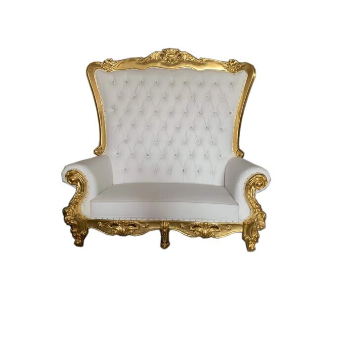 Gilded Loveseat for a Reading Nook
