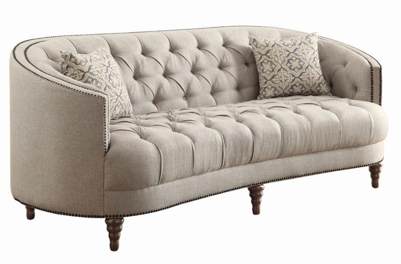 Glain 85'' Round Arm Curved Sofa